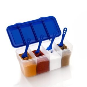 4 Section Multipurpose Masala & Dry Fruit Storage Container