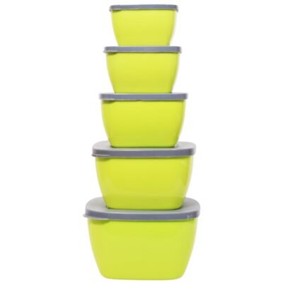 Microwave Safe Food Storage Bowls with Lids (5 Pcs)