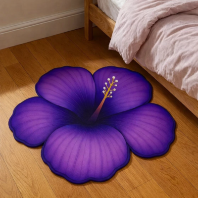 Floral 3D Printed Door Mat – Anti-Slip Washable Floor Mat for Entrance, Kitchen & Bathroom