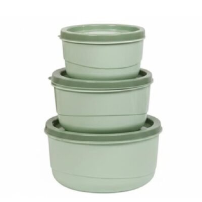 Plastic Food Storage Container Set (3 Pcs)
